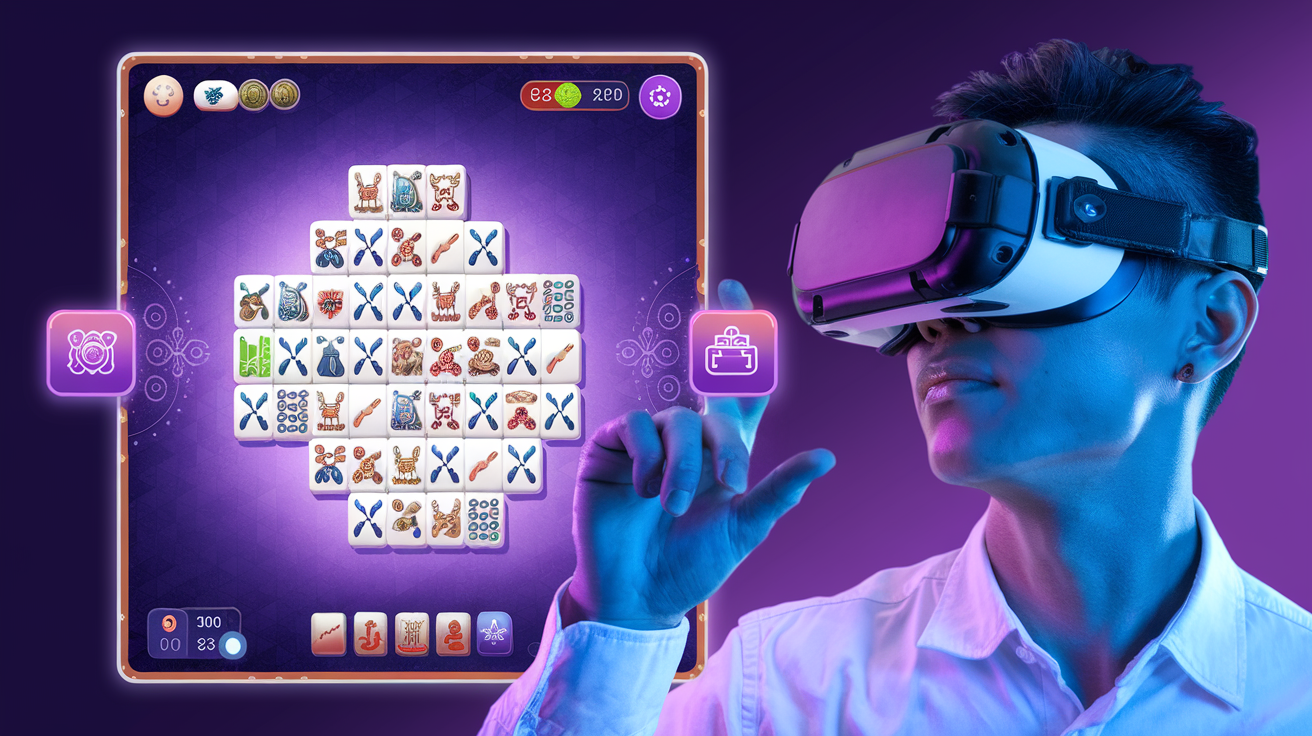 Player considering whether to use a hint in online mahjong solitaire game