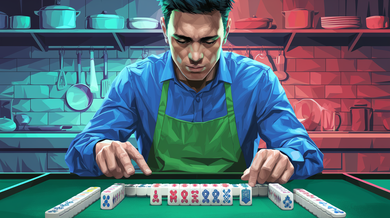 Strategic mahjong player using hints intentionally for skill development
