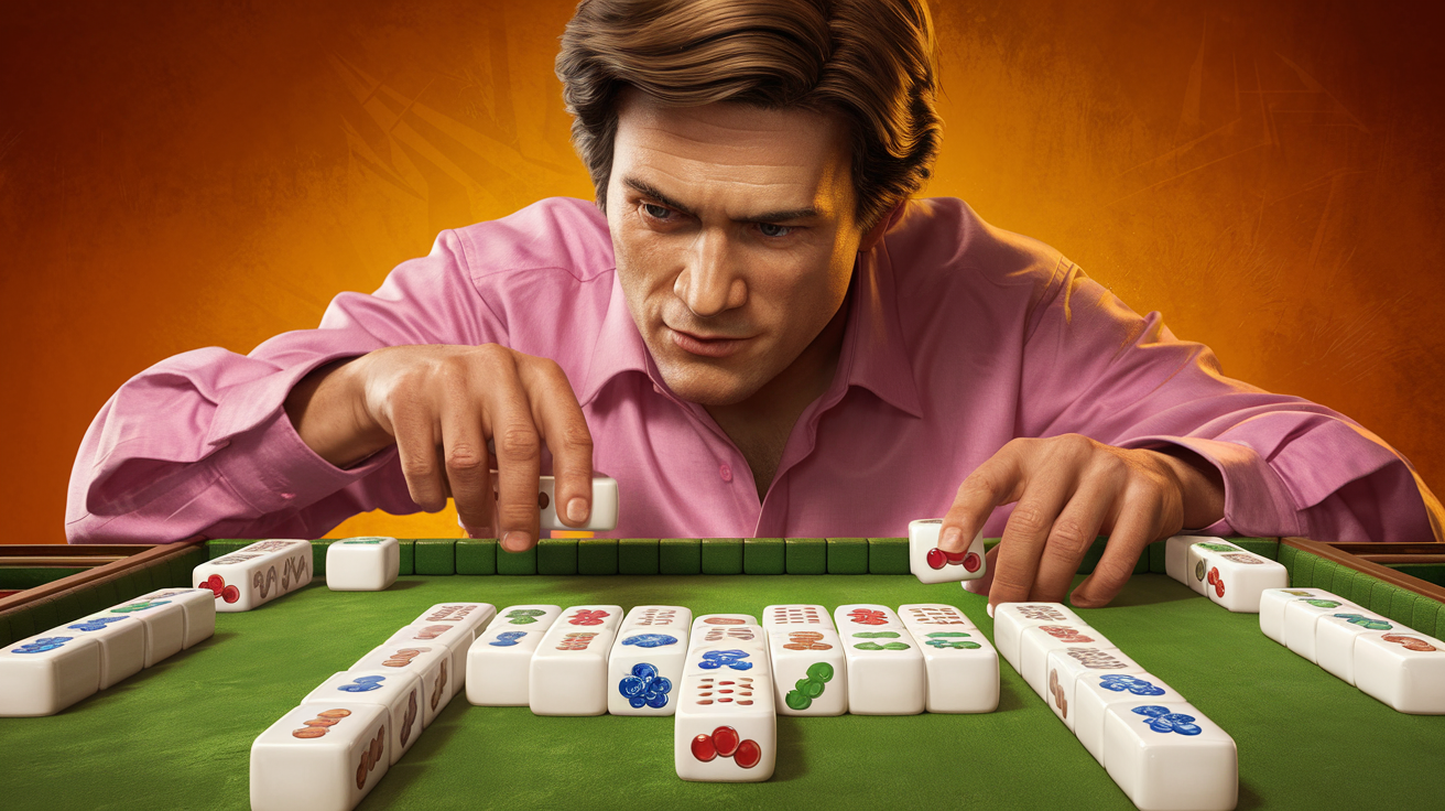 Mahjong solitaire player deliberating over a move with undo options visible